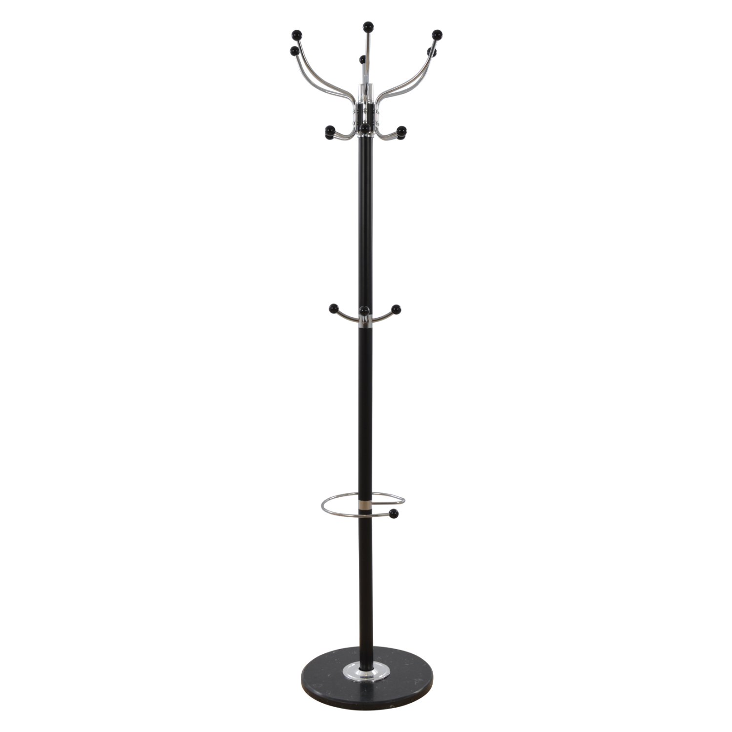 kalogeros-metallikos-fb9004001-peristref ΚΑΛΟΓΕΡΟΣ ΜΕΤΑΛΛΙΚΟΣ JUDE HM0040.01 ΠΕΡΙΣΤΡΕΦΟΜΕΝΟΣ ΜΑΥΡΟΣ ΜΕ ΜΑΡΜΑΡΟ Φ 37xΥ176 εκ. - Image 1