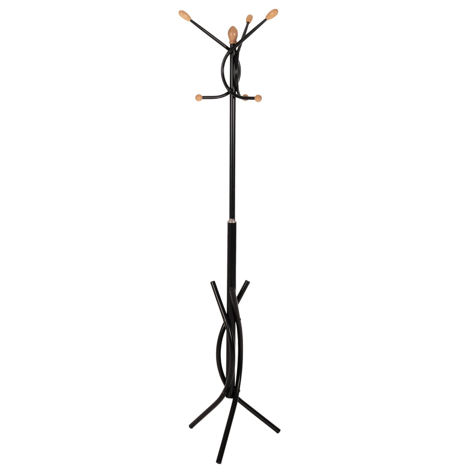 kalogeros-metallikos-fb9957501-se-mayro- ΚΑΛΟΓΕΡΟΣ ΜΕΤΑΛΛΙΚΟΣ HM9575.01 ΣΕ ΜΑΥΡΟ ΧΡΩΜΑ-7 ΣΗΜΕΙΑ ΚΡΕΜΑΣΗΣ 41x41x176Y εκ. - Image 1