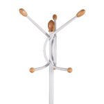 ΚΑΛΟΓΕΡΟΣ ΜΕΤΑΛΛΙΚΟΣ HM9575.02 ΣΕ ΛΕΥΚΟ ΧΡΩΜΑ-7 ΣΗΜΕΙΑ ΚΡΕΜΑΣΗΣ 41x41x176Y εκ. - Image 3