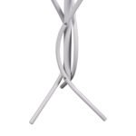 ΚΑΛΟΓΕΡΟΣ ΜΕΤΑΛΛΙΚΟΣ HM9575.02 ΣΕ ΛΕΥΚΟ ΧΡΩΜΑ-7 ΣΗΜΕΙΑ ΚΡΕΜΑΣΗΣ 41x41x176Y εκ. - Image 5