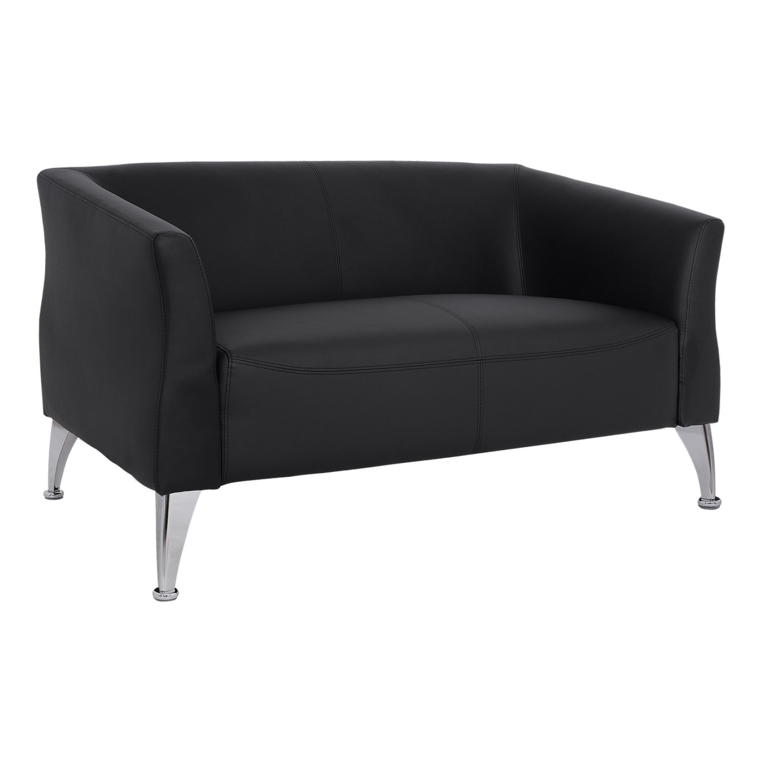 kanapes-2thesios-fb9312221-me-mayro-pu-1 ΚΑΝΑΠΕΣ 2ΘΕΣΙΟΣ KIANA HM3122.21 ΜΕ ΜΑΥΡΟ PU 130x75x71 εκ. - Image 1