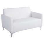 ΚΑΝΑΠΕΣ 2ΘΕΣΙΟΣ NELLIE HM3159.22 ΜΕ ΛΕΥΚΟ PU 113x71x71Υ εκ.