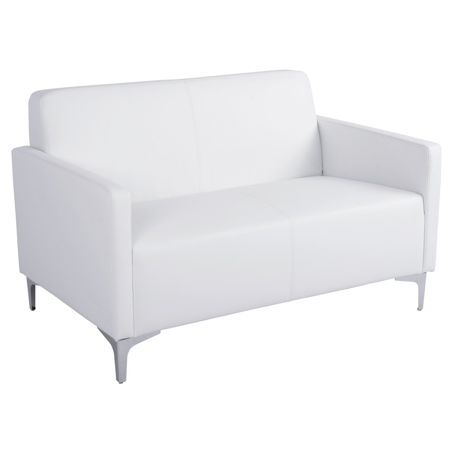 kanapes-2thesios-fb9315922-me-leyko-pu-1 ΚΑΝΑΠΕΣ 2ΘΕΣΙΟΣ NELLIE HM3159.22 ΜΕ ΛΕΥΚΟ PU 113x71x71Υ εκ. - Image 1