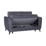 ΚΑΝΑΠΕΣ 2ΘΕΣΙΟΣ JUANA HM3166.20 ΓΚΡΙ ΜΕ ΣΚΟΥΡΟ ΓΚΡΙ ΡΕΛΙ 156x80x88 εκ. - Image 4