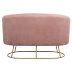 ΚΑΝΑΠΕΣ 2ΘΕΣΙΟΣ ARIEN HM8492.02 ΑΠΟ ΒΕΛΟΥΔΟ ΣΑΠΙΟ ΜΗΛΟ ΜΕ ΧΡΥΣΗ ΒΑΣΗ 125X80X84Y εκ. - Image 4