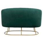 ΚΑΝΑΠΕΣ 2ΘΕΣΙΟΣ ARIEN HM8492.03 ΑΠΟ ΒΕΛΟΥΔΟ ΚΥΠΑΡΙΣΣΙ ΜΕ ΧΡΥΣΗ ΒΑΣΗ 125X80X84Y εκ. - Image 4