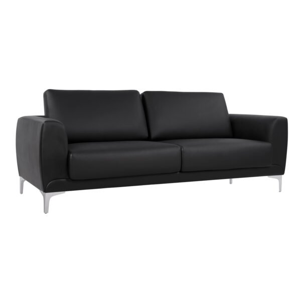 ΚΑΝΑΠΕΣ 3ΘΕΣΙΟΣ KENZIE HM3121.31 ΜΕ ΜΑΥΡΟ PU 190x81x81 εκ.