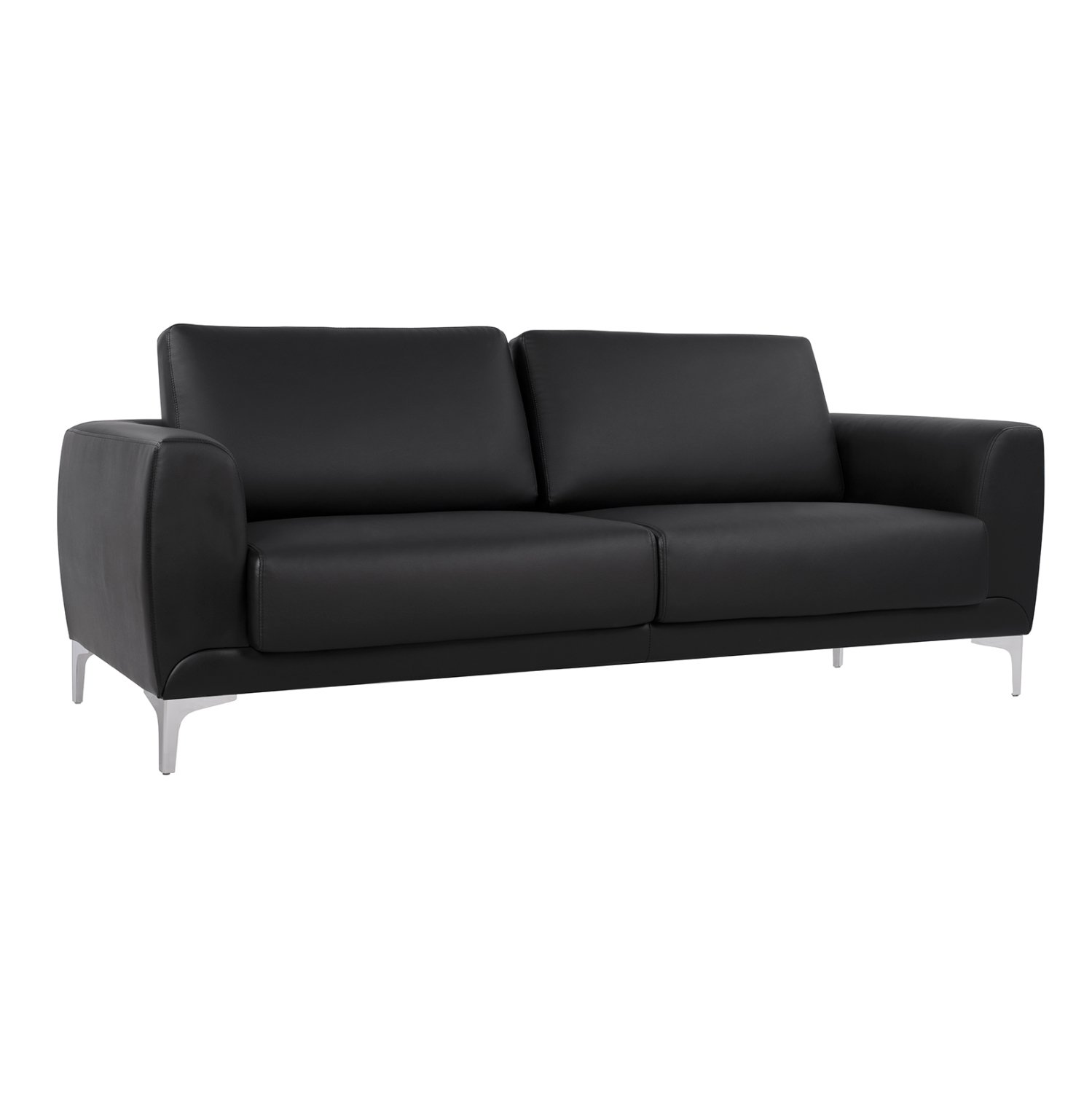 kanapes-3thesios-fb9312131-me-mayro-pu-1 ΚΑΝΑΠΕΣ 3ΘΕΣΙΟΣ KENZIE HM3121.31 ΜΕ ΜΑΥΡΟ PU 190x81x81 εκ. - Image 1