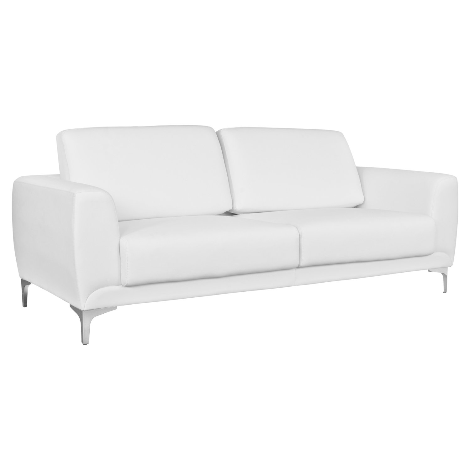 kanapes-3thesios-fb9312132-me-leyko-pu-1 ΚΑΝΑΠΕΣ 3ΘΕΣΙΟΣ KENZIE HM3121.32 ΜΕ ΛΕΥΚΟ PU 190x81x81 εκ. - Image 1