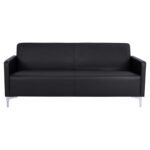 ΚΑΝΑΠΕΣ 3ΘΕΣΙΟΣ NELLIE HM3159.31 ΜΕ ΜΑΥΡΟ PU 163x71x71Υ εκ. - Image 3