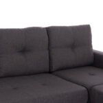 ΚΑΝΑΠΕΣ ΑΝΑΣΤΡΕΨΙΜΗ ΓΩΝΙΑ PAGE HM3004.02 ΜΕ ΓΚΡΙ ΥΦΑΣΜΑ 205X140X87Y εκ. - Image 6