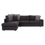 ΚΑΝΑΠΕΣ ΑΡΙΣΤΕΡΗ ΓΩΝΙΑ HOME ΥΦΑΣΜΑ ΑΛΕΚΙΑΣΤΟ ΓΚΡΙ 270x225x90Υεκ. HM3255.01L - Image 3