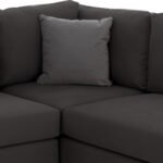 ΚΑΝΑΠΕΣ ΔΕΞΙΑ ΓΩΝΙΑ DIVA ΥΦΑΣΜΑ ΑΛΕΚΙΑΣΤΟ ΓΚΡΙ 290x235x94Yεκ. HM3254.10R - Image 5