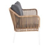 ΚΑΝΑΠΕΣ ΕΞ.ΧΩΡΟΥ BAFFIN HM6054.01 ΑΛΟΥΜΙΝΙΟ ΛΕΥΚΟ-ΣΥΝΘ.RATTAN ΜΠΕΖ-ΑΝΘΡΑΚΙ ΜΑΞΙΛΑΡΙΑ - Image 4