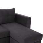 ΚΑΝΑΠΕΣ ΓΩΝΙΑ ΑΝΑΣΤΡΕΨΙΜΗ PONZA ΥΦΑΣΜΑ ΑΛΕΚΙΑΣΤΟ ΓΚΡΙ 200x140x88Υεκ. HM3251.01 - Image 6