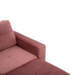 ΚΑΝΑΠΕΣ ΓΩΝΙΑ ΑΝΑΣΤΡΕΨΙΜΗ PAGE ΥΦΑΣΜΑ ΒΕΛΟΥΔΟ ΣΑΠΙΟ ΜΗΛΟ 207x145x85Y εκ.HM3004.12 - Image 5