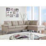 ΚΑΝΑΠΕΣ ΓΩΝΙΑ ΔΕΞΙΑ ZAILA HM3086R ΥΦΑΣΜΑ ΜΠΕΖ 282x197x90 εκ. - Image 2