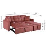 ΚΑΝΑΠΕΣ ΓΩΝΙΑ ΚΡΕΒΑΤΙ WAYNE 224x147x85Υεκ. HM3028.12 ΒΕΛΟΥΔΟ ΣΑΠΙΟ ΜΗΛΟ - Image 3