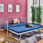 ΚΑΝΑΠΕΣ ΚΡΕΒΑΤΙ MAEKO 190Χ90 ΛΕΥΚΟΣ+ΕΠΕΚΤ/ΜΕΝΟ ΒΟΗΘΗΤΙΚΟ ΚΡΕΒΑΤΙ 85Χ185 HM571.02 - Image 2