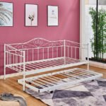 ΚΑΝΑΠΕΣ ΚΡΕΒΑΤΙ MAEKO 190Χ90 ΛΕΥΚΟΣ+ΕΠΕΚΤ/ΜΕΝΟ ΒΟΗΘΗΤΙΚΟ ΚΡΕΒΑΤΙ 85Χ185 HM571.02 - Image 3