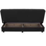 ΚΑΝΑΠΕΣ ΚΡΕΒΑΤΙ ANDRI ΤΡΙΘΕΣΙΟΣ ΜΑΥΡΟΣ HM3239.01 180x72x77 εκ. - Image 5