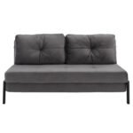 ΚΑΝΑΠΕΣ ΚΡΕΒΑΤΙ ΒΕΛΟΥΔΟ ΓΚΡΙ 2½ ΘΕΣΙΟΣ HM3079.11 151x92x66Υ εκ. - Image 4