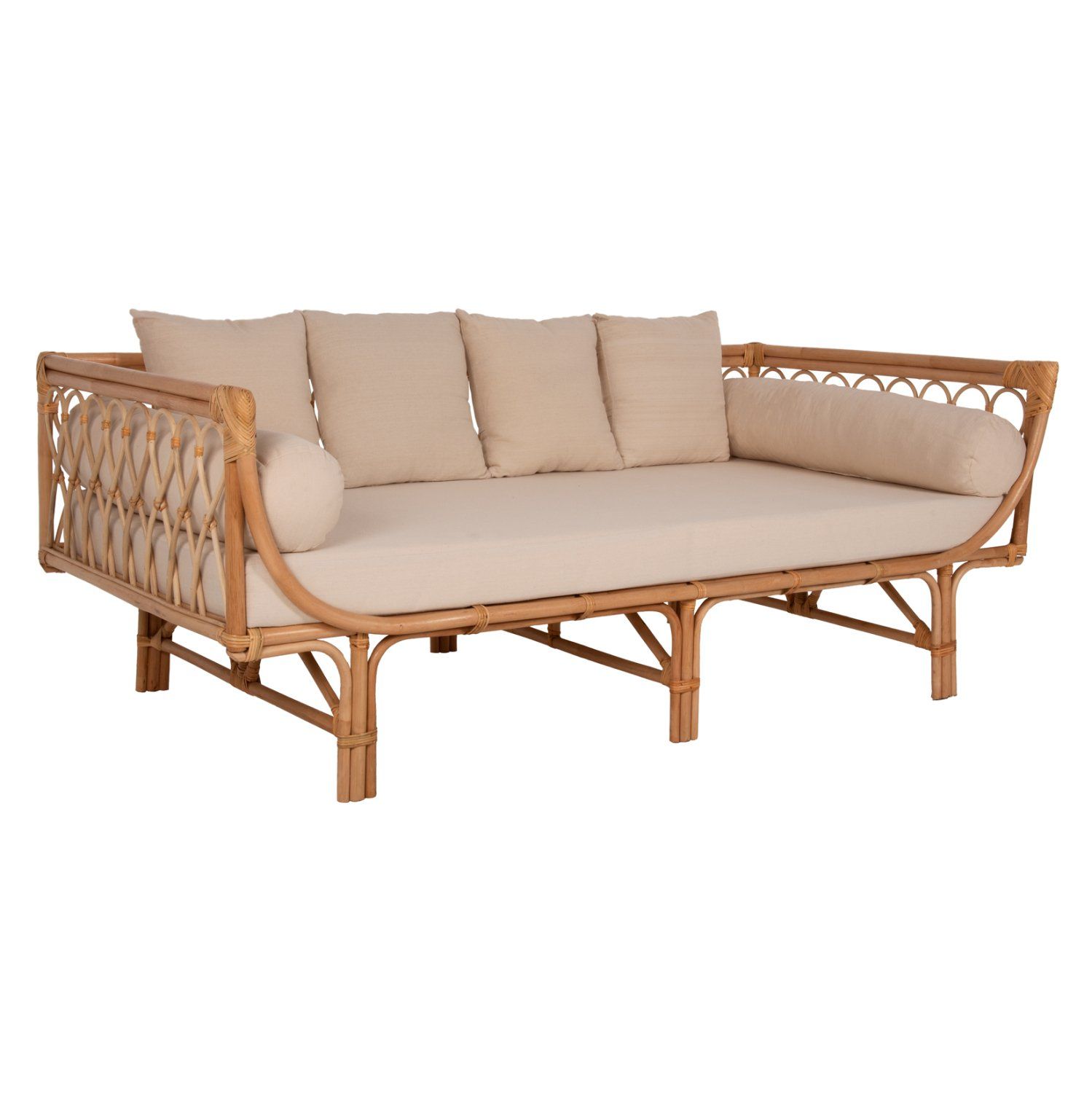 kanapes-krebati-ex-choroy-fb99658-rattan ΚΑΝΑΠΕΣ-ΚΡΕΒΑΤΙ ΕΞ. ΧΩΡΟΥ ALIKI HM9658 RATTAΝ ΦΥΣΙΚΟ-ΜΠΕΖ ΜΑΞΙΛΑΡΙΑ 200x100x76Yεκ. - Image 1