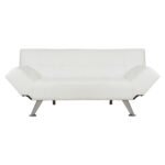 ΚΑΝΑΠΕΣ ΚΡΕΒΑΤΙ HM3001.01 THOM ΜΕ ΑΝΑΔΙΠΛΟΥΜΕΝΑ ΜΠΡΑΤΣΑ ΛΕΥΚΟ PU 189x93x82Υεκ. - Image 3