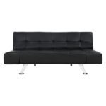 ΚΑΝΑΠΕΣ ΚΡΕΒΑΤΙ HM3001.02 THOM ΜΕ ΑΝΑΔΙΠΛΟΥΜΕΝΑ ΜΠΡΑΤΣΑ ΜΑΥΡΟ PU 189x93x82 εκ. - Image 4