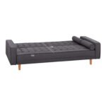 ΚΑΝΑΠΕΣ ΚΡΕΒΑΤΙ SALVADOR HM3150.01 ΓΚΡΙ ΜΕ 2 ΠΛΑΙΝΑ ΜΑΞΙΛΑΡΙΑ 222x97x80Y εκ. - Image 3