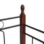 ΚΑΝΑΠΕΣ ΚΡΕΒΑΤΙ REVEN ΣΤΡΩΜΑ 90Χ190 εκ ΜΕΤΑΛΛΟ ΚΑΙ ΞΥΛΟ HM367 - Image 4