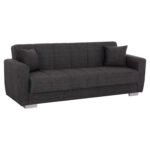 ΚΑΝΑΠΕΣ ΚΡΕΒΑΤΙ POLYA ΤΡΙΘΕΣΙΟΣ HM3240.03 ΓΚΡΙ 215x85x76Υ εκ.