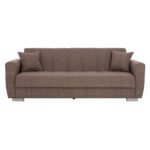 ΚΑΝΑΠΕΣ ΚΡΕΒΑΤΙ POLYA ΤΡΙΘΕΣΙΟΣ ΚΑΦΕ HM3240.02 215x80x77 εκ. - Image 4