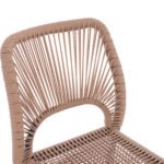 ΚΑΡΕΚΛΑ ΑΛΟΥΜΙΝΙΟΥ ΓΚΡΙ ΜΕ P.E.TWIST RATTAN ΜΠΕΖ HM5770.02 45x63x82Υ εκ. - Image 6