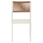 ΚΑΡΕΚΛΑ ΑΛΟΥΜΙΝΙΟΥ ΛΕΥΚΗ ΜΠΕΖ RATTAN & TEXTLINE HM5921.02 46x55,5x83Yεκ. - Image 3