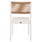 ΚΑΡΕΚΛΑ ΑΛΟΥΜΙΝΙΟΥ ΛΕΥΚΗ ΜΠΕΖ RATTAN & TEXTLINE HM5921.02 46x55,5x83Yεκ. - Image 6