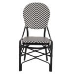 ΚΑΡΕΚΛΑ ΑΛΟΥΜΙΝΙΟΥ ΜΕ TEXTLINE ΜΑΥΡΟ-ΛΕΥΚΟ HM5927.01 46x56x95Yεκ. - Image 3