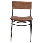 ΚΑΡΕΚΛΑ ΑΠΟ ΜΑΣΙΦ ΞΥΛΟ ΑΚΑΚΙΑΣ KAI ΜΕΤΑΛΛΟ ΦΥΣΙΚΟ 46x51x84Υεκ.HM8180.11 - Image 3