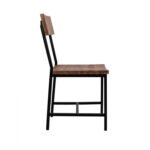 ΚΑΡΕΚΛΑ ΑΠΟ ΜΕΤΑΛΛΟ ΚΑΙ ΜΑΣΙΦ ΞΥΛΟ ΑΚΑΚΙΑΣ ΦΥΣΙΚΟ 45,5x43,5x85,5Υεκ.HM8179.11 - Image 4