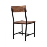 ΚΑΡΕΚΛΑ ΑΠΟ ΜΕΤΑΛΛΟ ΚΑΙ ΜΑΣΙΦ ΞΥΛΟ ΑΚΑΚΙΑΣ ΦΥΣΙΚΟ 45,5x43,5x85,5Υεκ.HM8179.11 - Image 5