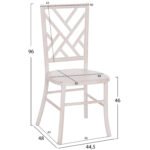 ΚΑΡΕΚΛΑ ΑΠΟ ΞΥΛΟ ΤΟΟΝ WHITE WASH 44.5x48x96Υεκ.HM9410.05 - Image 2