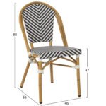 ΚΑΡΕΚΛΑ BAMBOO LOOK ΜΑΥΡΟ-ΛΕΥΚΟ HM5860.01 46x56x88Y εκ. - Image 2