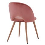 ΚΑΡΕΚΛΑ SADIE ΒΕΛΟΥΔΟ ΣΑΠΙΟ ΜΗΛΟ ΚΑΙ ΜΕΤΑΛΛΙΚΑ ΠΟΔΙΑ HM8544.02 52x49,5x77Υ εκ. - Image 5