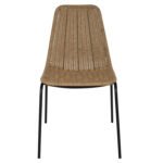 ΚΑΡΕΚΛΑ ΕΠΑΓΓΕΛΜΑΤΙΚΗ HM5867.01 ΜΕΤΑΛΛΟ ΜΑΥΡΟ ΜΕ RATTAN ΦΥΣΙΚΟ 43.5x63x82Υεκ. - Image 3