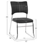 ΚΑΡΕΚΛΑ QUENTI HM1071.01 ΜΑΥΡΗ 47x54x84 εκ. - Image 2