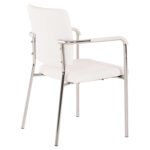 ΚΑΡΕΚΛΑ QUESTA ΜΕ ΜΠΡΑΤΣΑ HM1070.02 ΛΕΥΚΗ 56,5x59x85 cm - Image 5