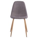 ΚΑΡΕΚΛΑ LEONARDO HM00100.03 ΜΕ ΜΕΤΑΛΛΙΚΑ ΠΟΔΙΑ & ΥΦΑΣΜΑ ΚΑΦΕ 44x55x85Υεκ. - Image 3