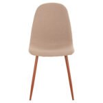 ΚΑΡΕΚΛΑ LEONARDO HM00100.07 ΥΦΑΣΜΑ ΜΠΕΖ ΚΑΙ ΚΑΦΕ ΜΕΤΑΛΛΙΚΑ ΠΟΔΙΑ 45x48x89.5Υεκ. - Image 3