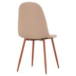 ΚΑΡΕΚΛΑ LEONARDO HM00100.07 ΥΦΑΣΜΑ ΜΠΕΖ ΚΑΙ ΚΑΦΕ ΜΕΤΑΛΛΙΚΑ ΠΟΔΙΑ 45x48x89.5Υεκ. - Image 5