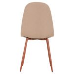 ΚΑΡΕΚΛΑ LEONARDO HM00100.07 ΥΦΑΣΜΑ ΜΠΕΖ ΚΑΙ ΚΑΦΕ ΜΕΤΑΛΛΙΚΑ ΠΟΔΙΑ 45x48x89.5Υεκ. - Image 6